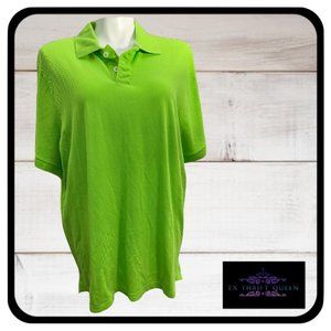Champs Sports Men's Fitted Polo Shirt 4XL Lime Green NWT